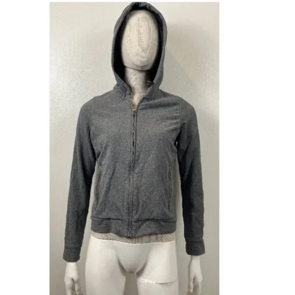 PRADA GRAY HOOD TRACK JACKET S - Picture 1 of 16